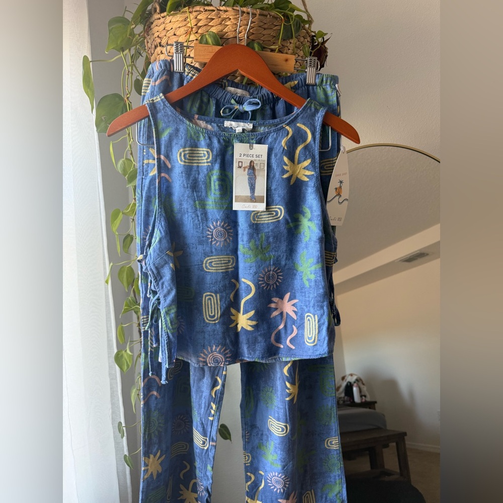 Chic Blue Women's Set - Picture 6 of 11